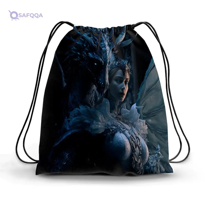 TAT DRAWSTRING BAG - 555, MultiColor, Large - Safqqa