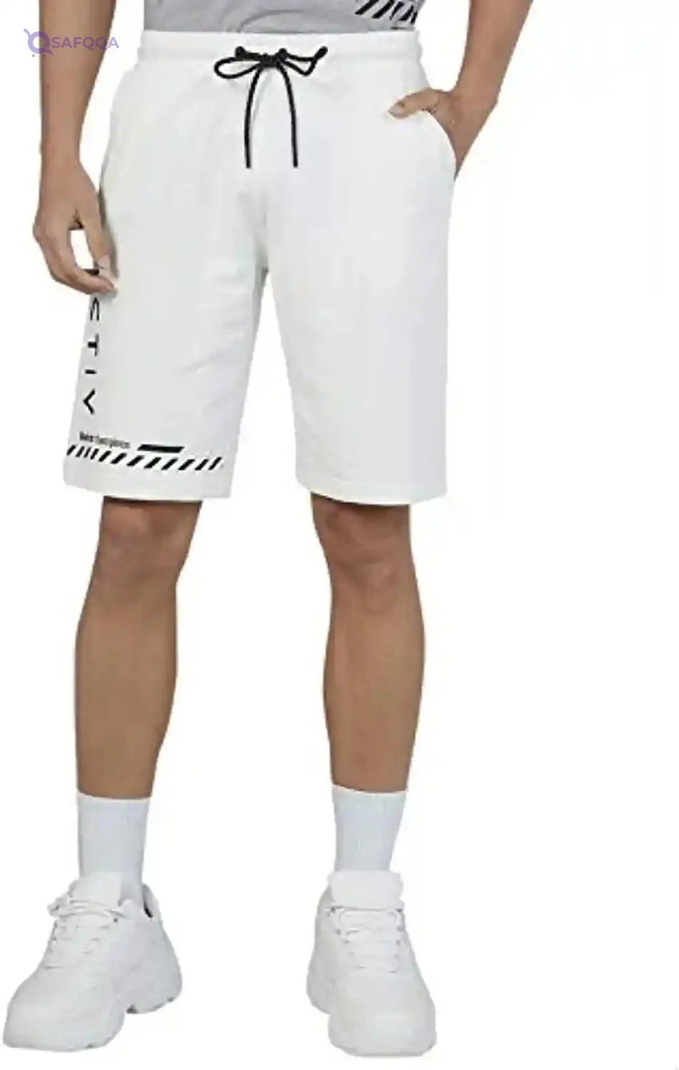 Splash Men's Running Shorts with Side Pockets and Drawstring Elastic Waist - Safqqa Egypt