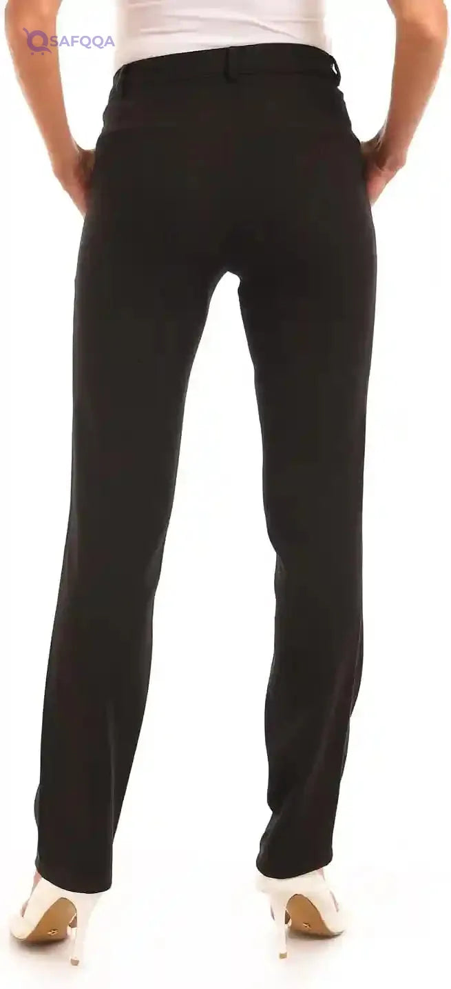 Esla Women’s Decorative Leather Front Pants - Safqqa Egypt