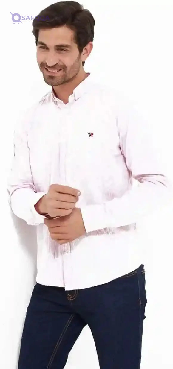 White Rabbit Men's Long Sleeve Stripe Pattern Shirt - Safqqa Egypt