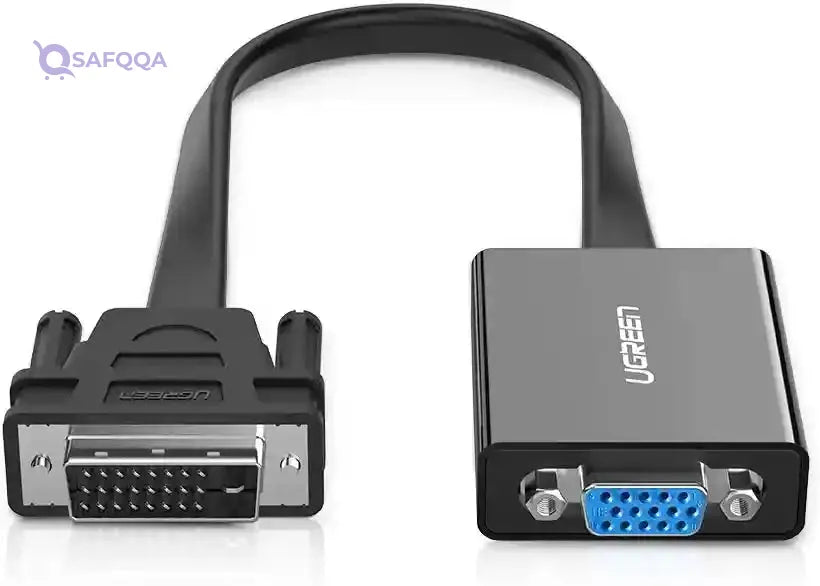 UGREEN DVI to VGA Active Adapter Converter, 1080P, 60Hz, 3D, 0.3Meter. - Safqqa