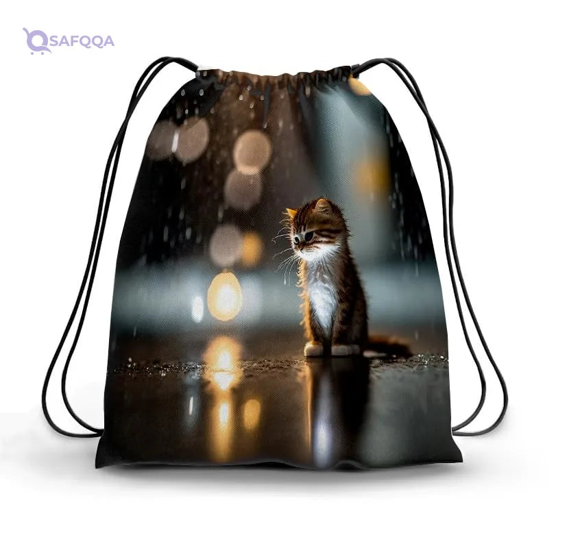 TAT DRAWSTRING BAG - 939, MultiColor, Large - Safqqa
