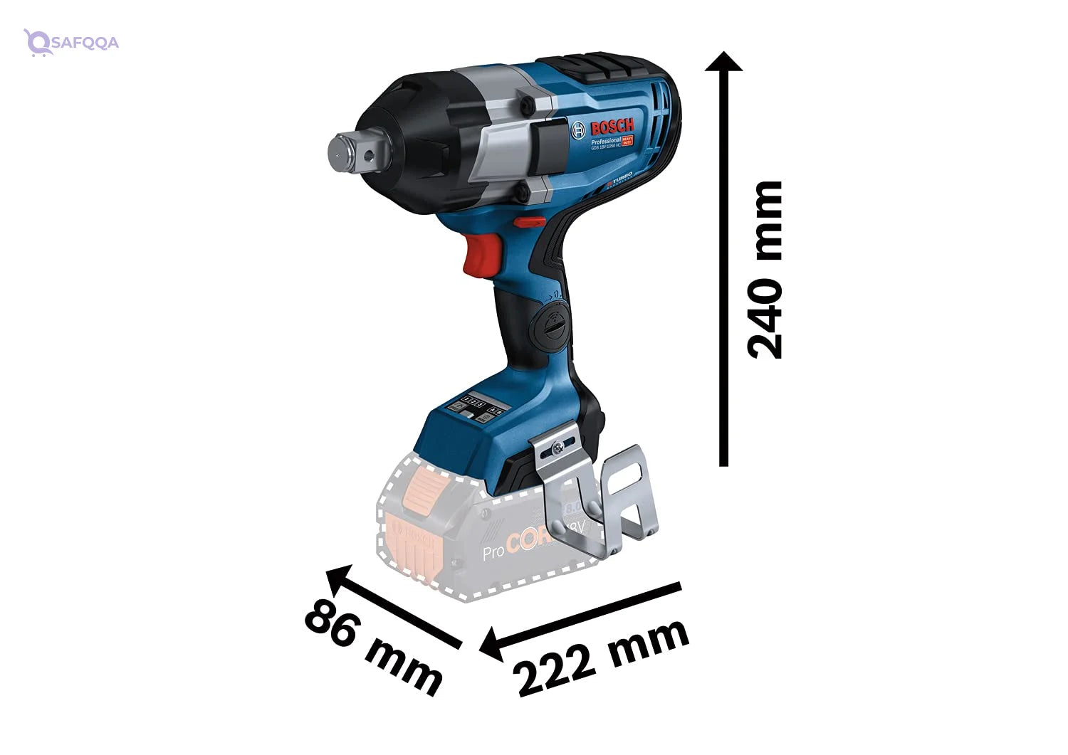 Bosch Professional GDS 18V Cordless Impact Wrench - Safqqa