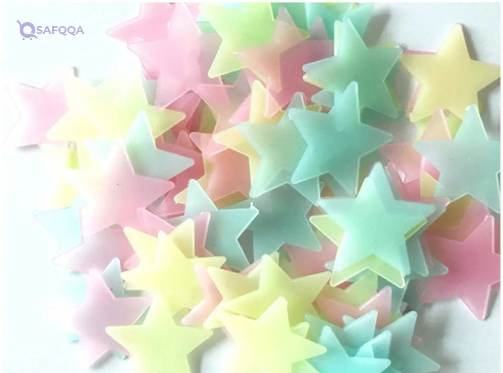 Senlinlv Luminous Star-Shaped Wall Stickers For Home Decoration - Safqqa