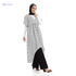 JAMILA Women Plus Size Long Short Sleeves Striped Dress - Safqqa Egypt