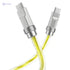 Hoco U113 - Solid 100W Silicone Fast Charging And Data Transmittion Cable (100W - 3A - 1M), USB-C To USB-C Plug, Compatible With Samsung Huawei Xiaomi Oppo - Gold - Safqqa