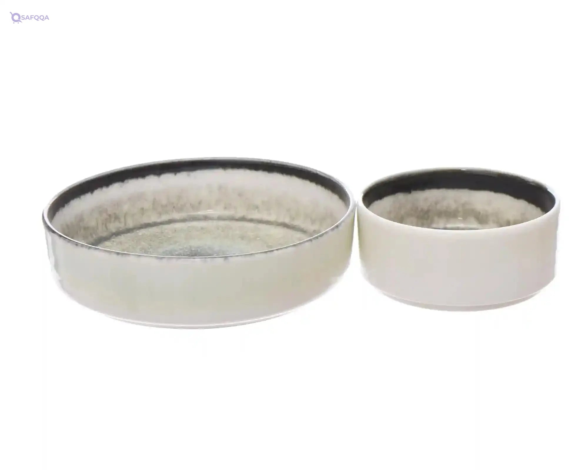 Rosa Porcelain Sapphire Ellipse Dinnerware 23-Piece Set, Multi Color - Safqqa Egypt