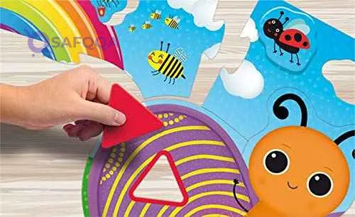 Lisciani carotina baby butterfly shaped and colours baby puzzle toy for kids - Safqqa Egypt