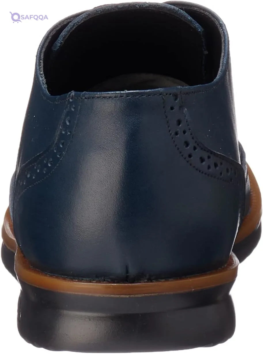 Roadwalker genuine leather round toe wingtip oxford shoes for men, - Safqqa