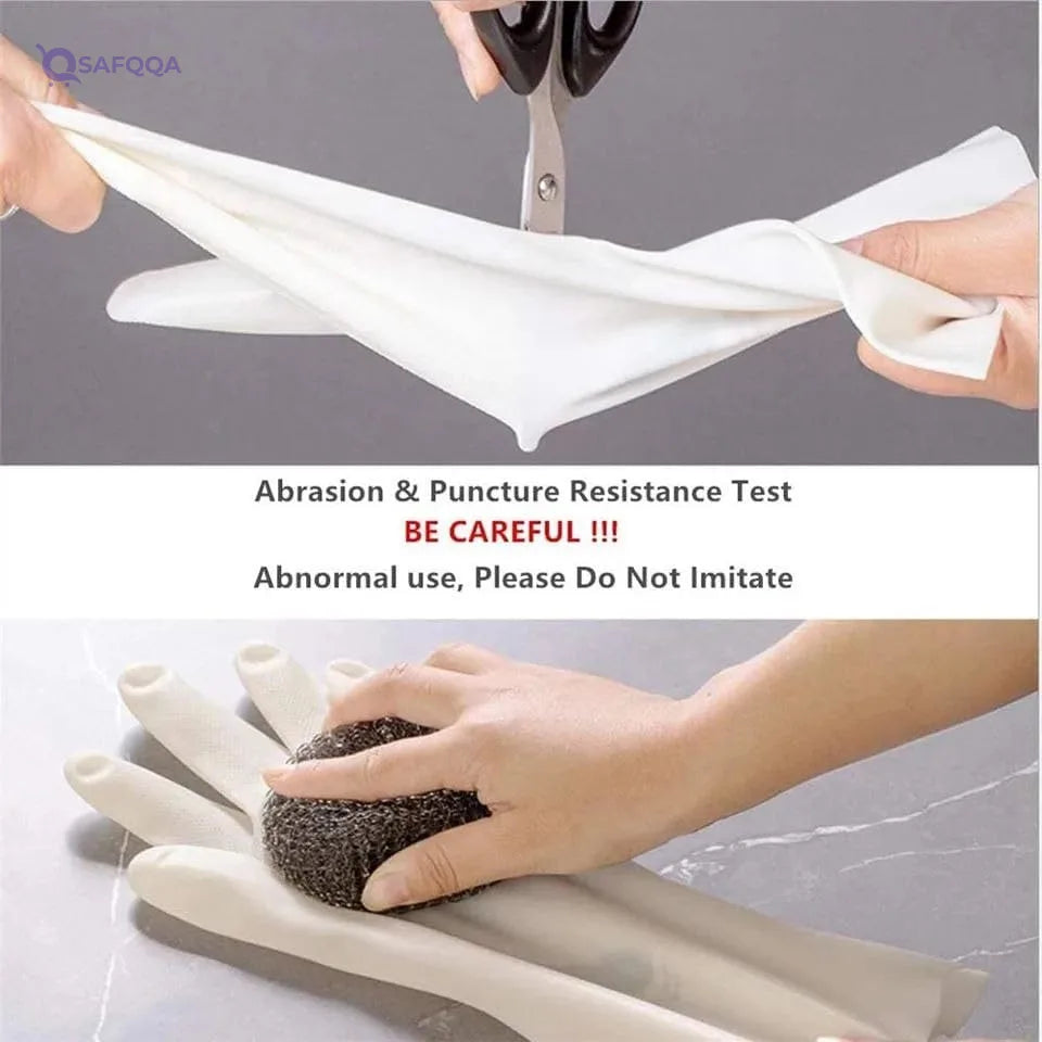 Dishwashing Gloves Better Grip Effective Cleaning Easy To Clean Reliable Waterproof Household Cleaning Tool Kitchen Gloves - Safqqa