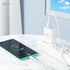Hoco X83 - Victory Charging And Data Transmittion Cable (3A - 1M), USB-A To USB-C Plug, Compatible With Samsung Huawei Xiaomi Oppo - White - Safqqa