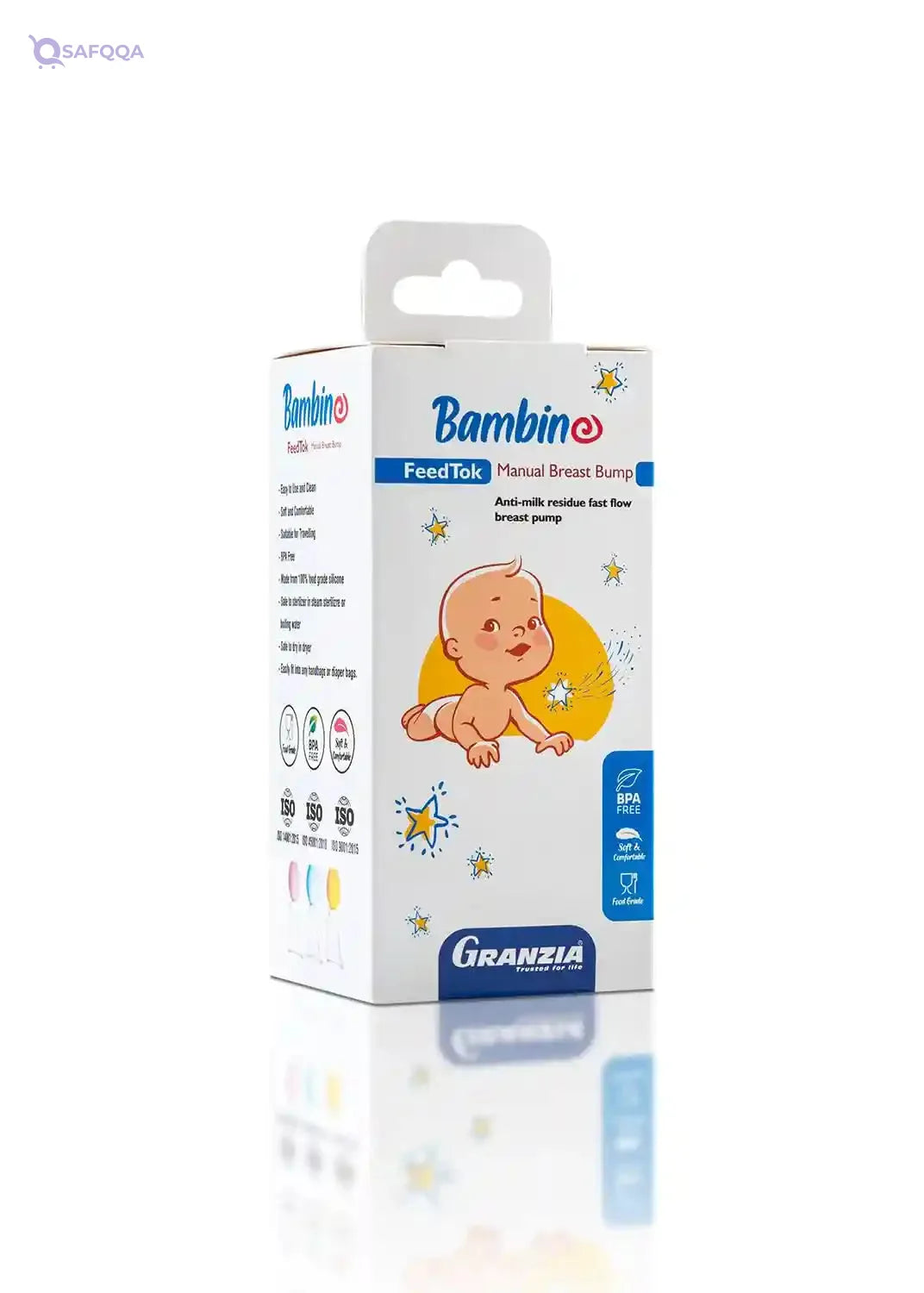Granzia Bambino FeedTok Manual Classic Breast Pump - Safqqa
