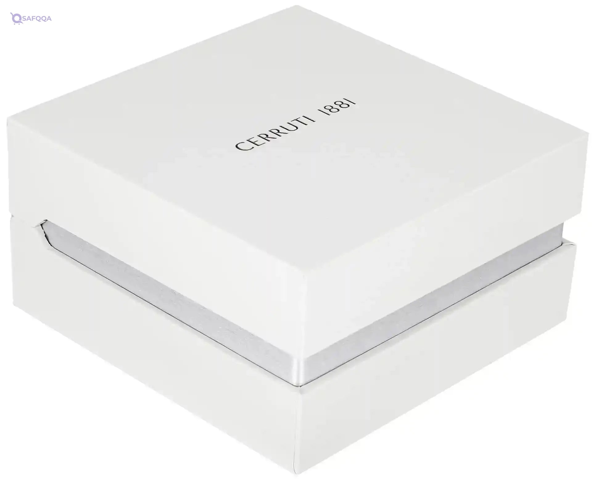 Cerruti 1881 Front Embossed Logo Stainless Steel Cufflinks for Men - Safqqa