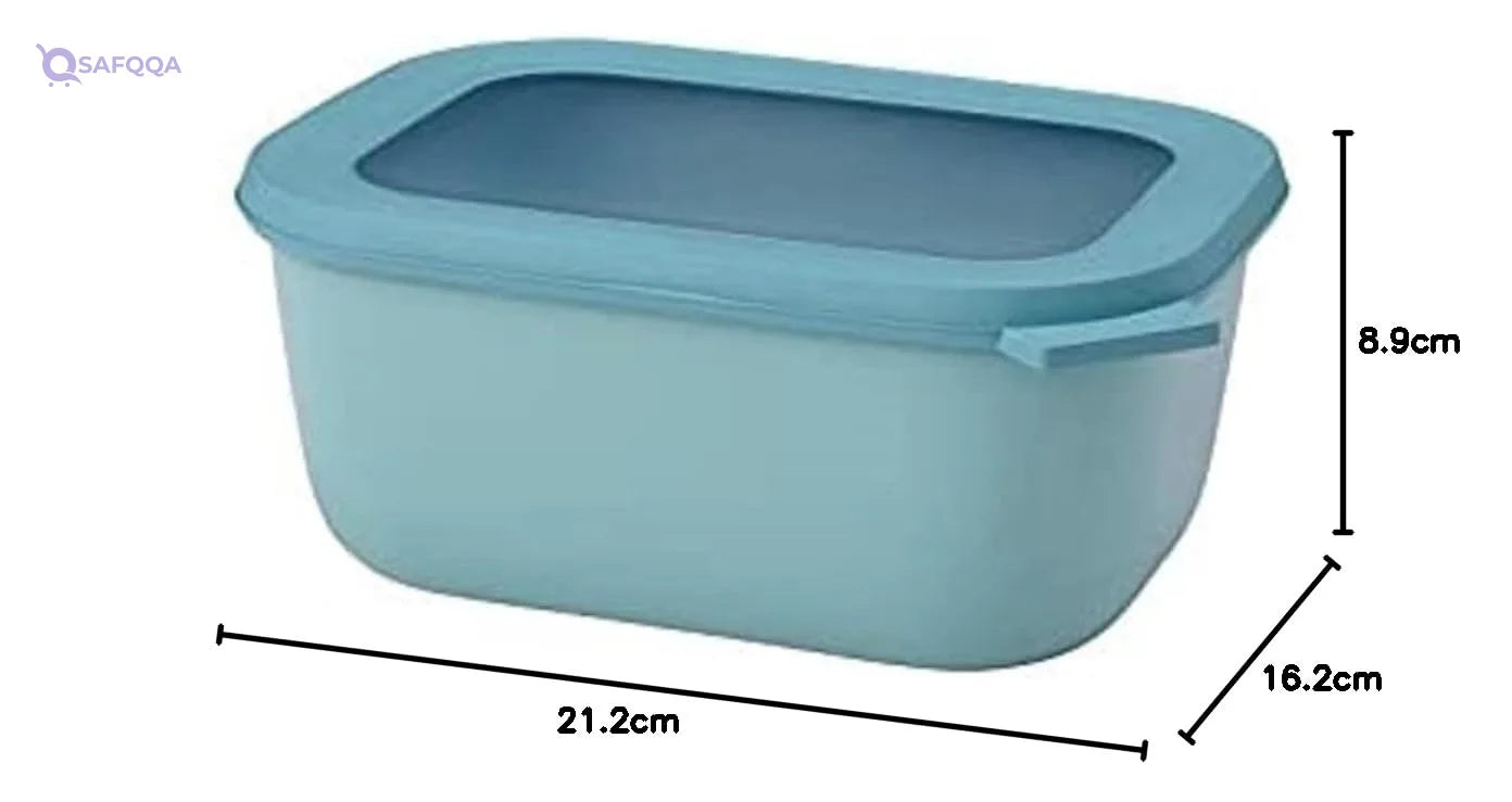 Mepal Cirqula Multi Bowl Rectangular ,1500 ml ,Green - Safqqa