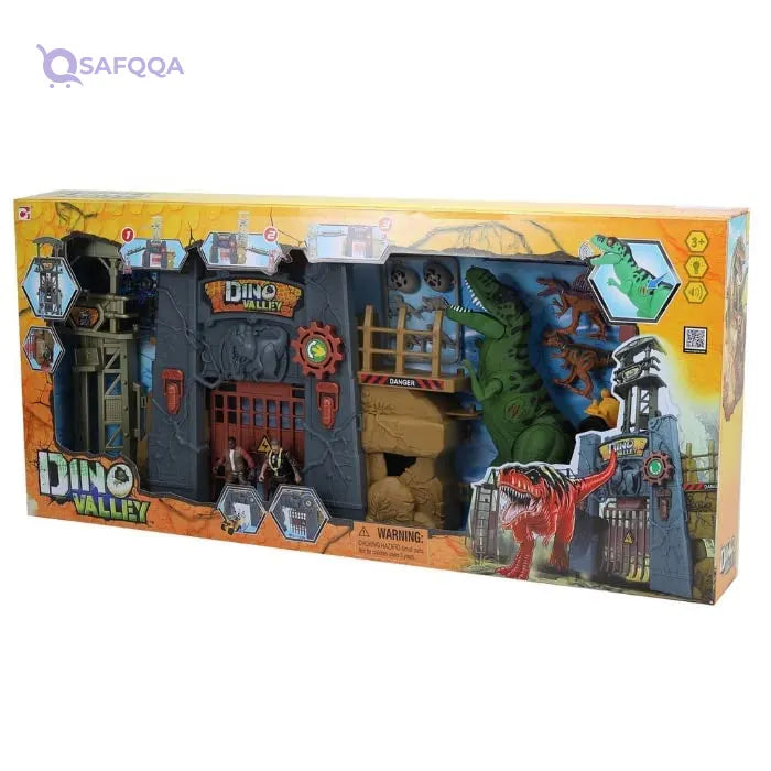 CHAP MEI Dino Valley – Dino Tower Stronghold Playset - Safqqa