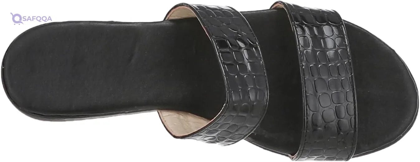 SWAY Flat Slide Slippers For Women, Stylish flat slide design for women. - Safqqa