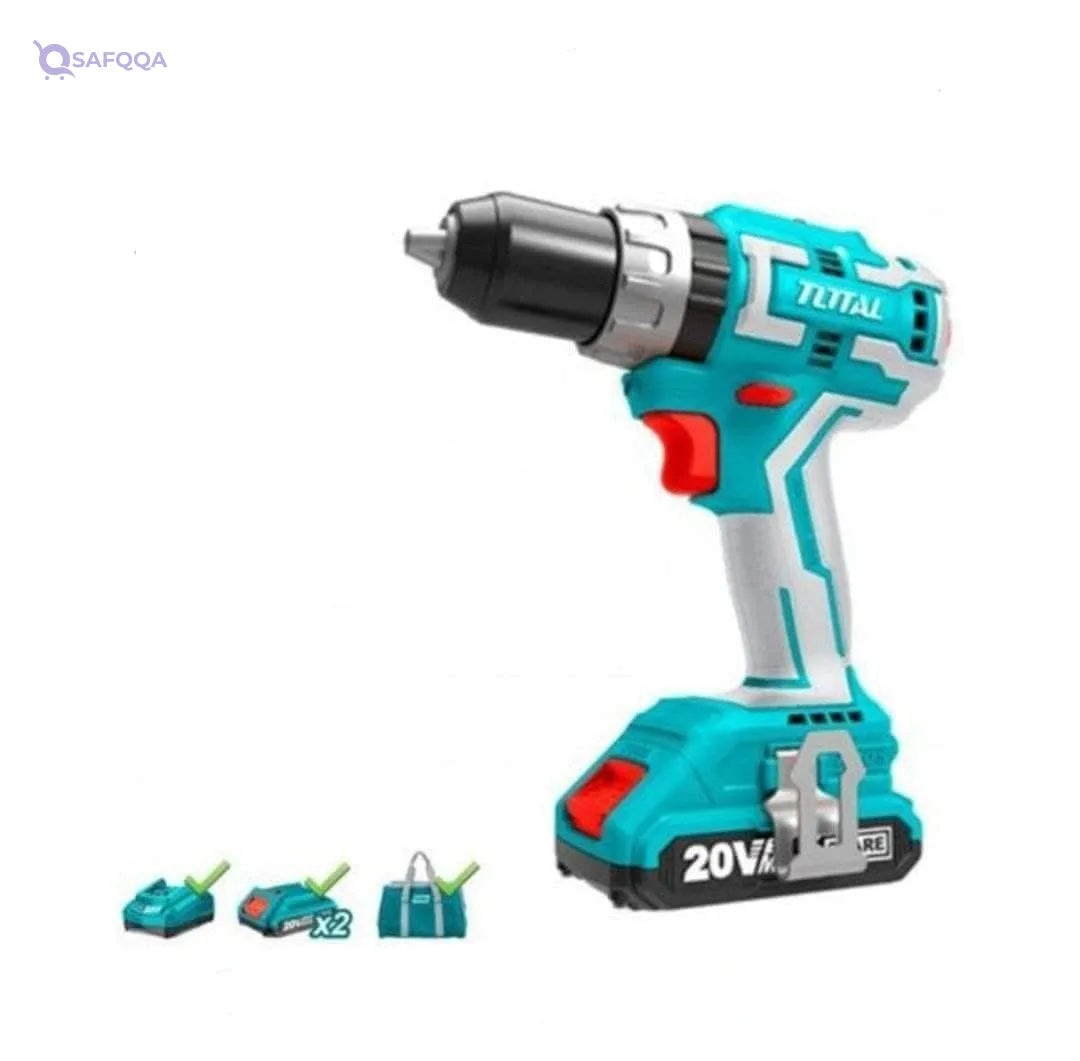 Total Tools Brushless Cordless Drill Driver 20V – Model TIDLI20608 - Safqqa