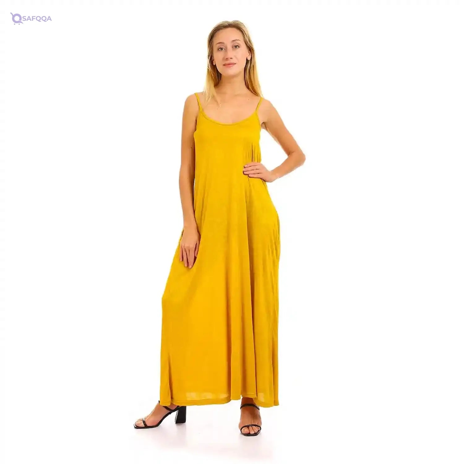 Kady Women Self Pattern Spaghetti Sleeves Sleepshirt-Nightdresses & Nightshirts - Safqqa Egypt