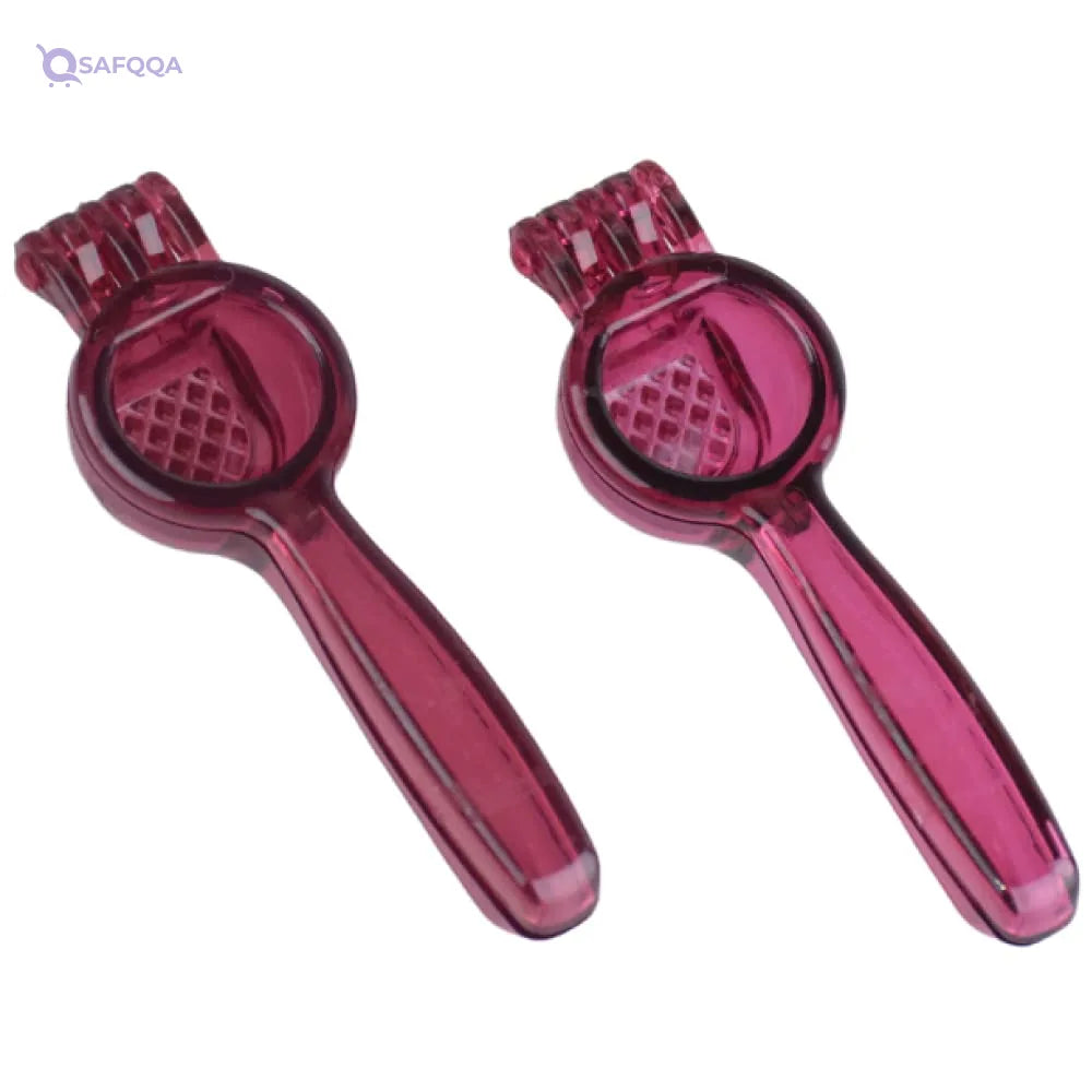 Bager Plastic Garlic Press, Purple ,2 Pieces - Safqqa