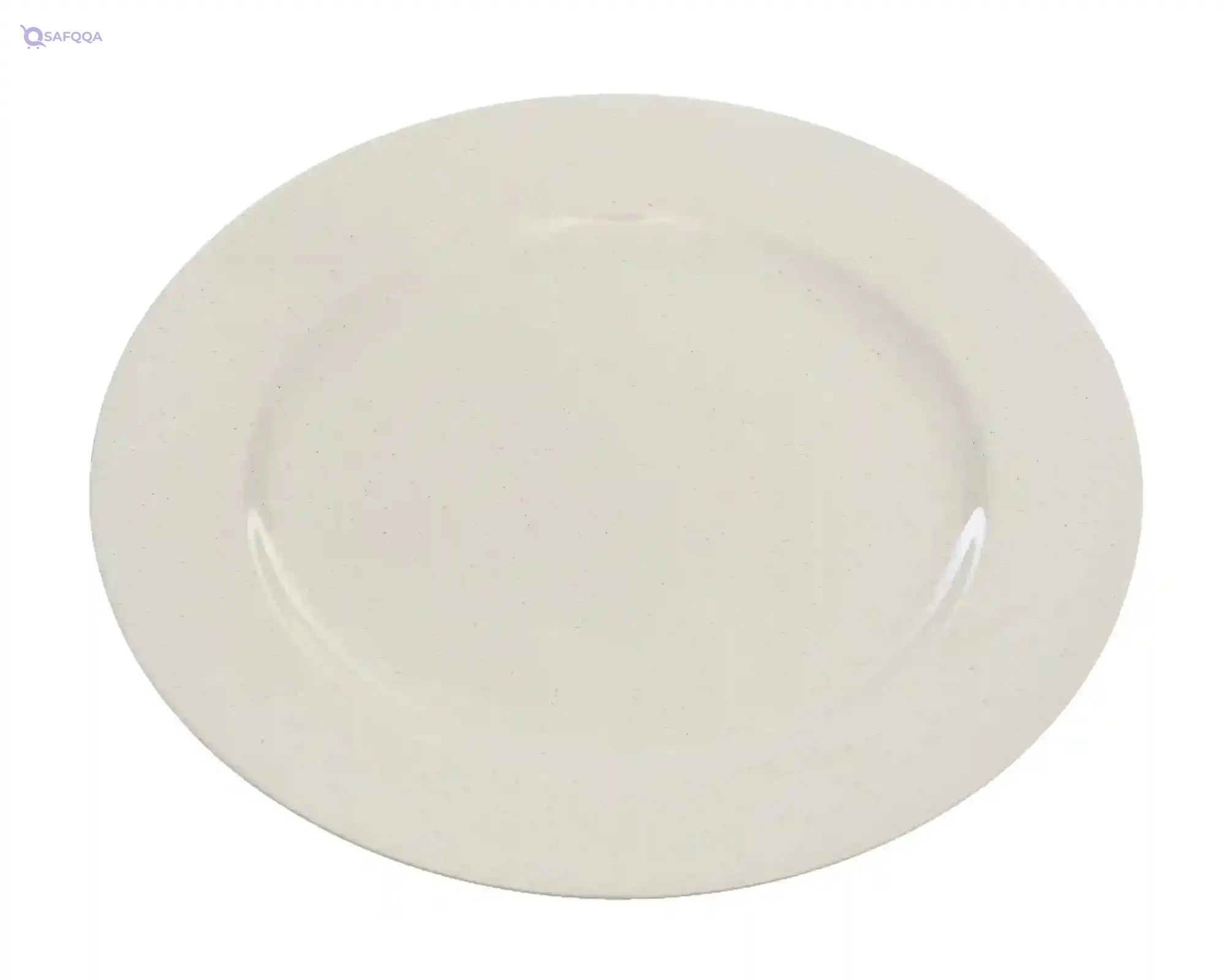 Moments Light Stone Rim Circular Surface Tray, 36 cm Size - Safqqa