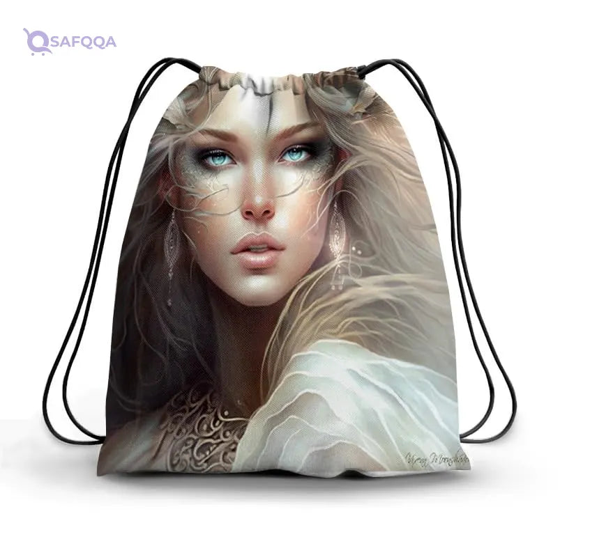 TAT DRAWSTRING BAG - 878, MultiColor, Large - Safqqa