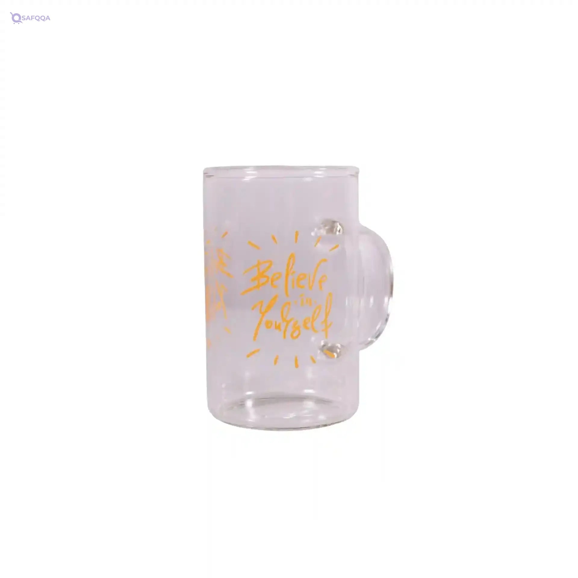 Herevin Decorated Print Glass Mug Set - 200 ml Capacity, Dishwasher Safe, Made in Turkey - Safqqa