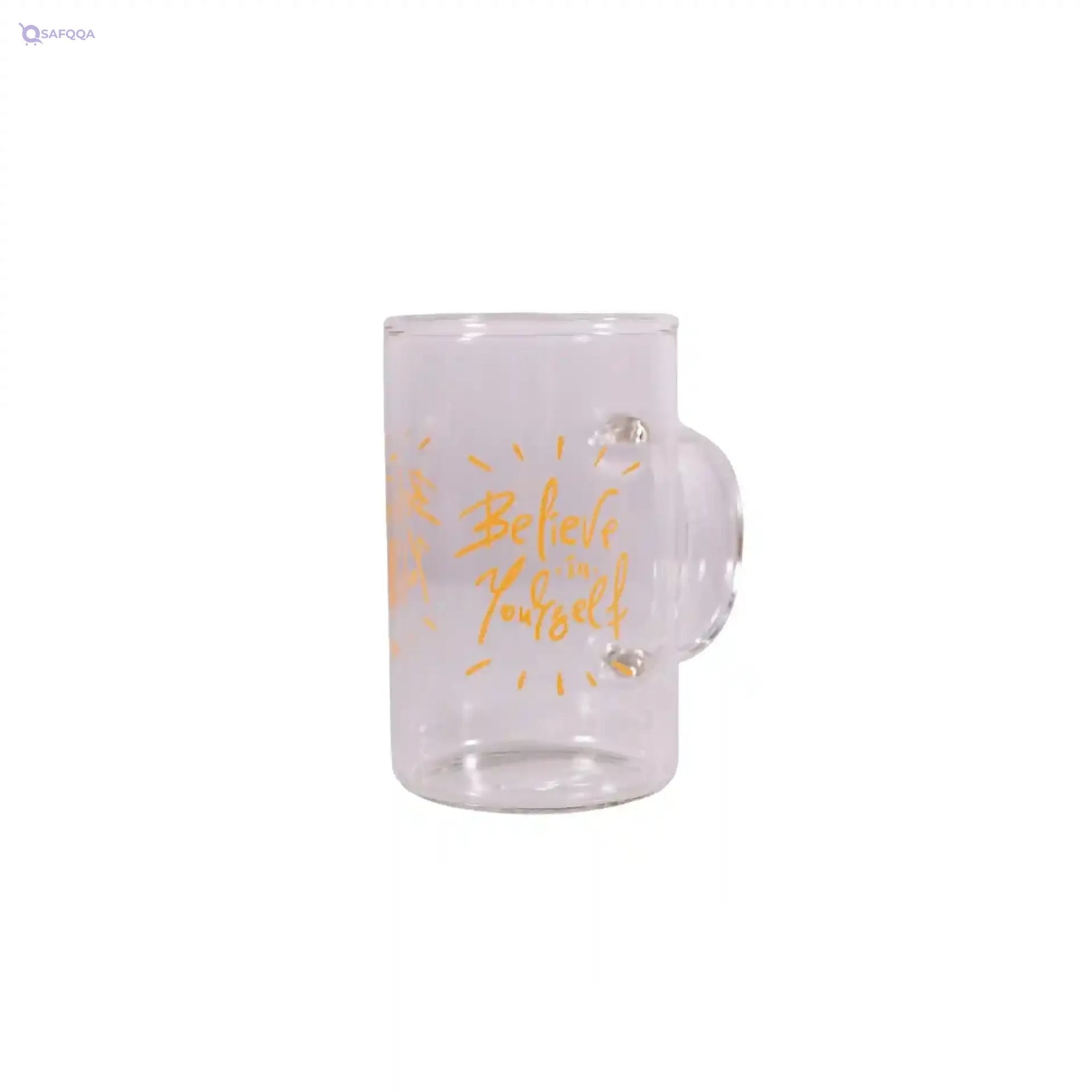 Herevin Decorated Print Glass Mug Set - 200 ml Capacity, Dishwasher Safe, Made in Turkey - Safqqa