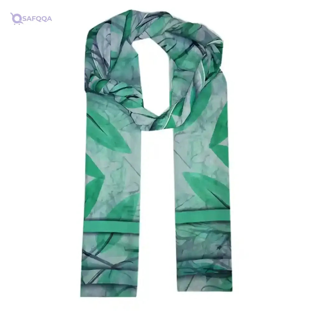 EL Modather Chiffon Crepe Scarf for women 195 * 70cm-Multicolor - Safqqa Egypt