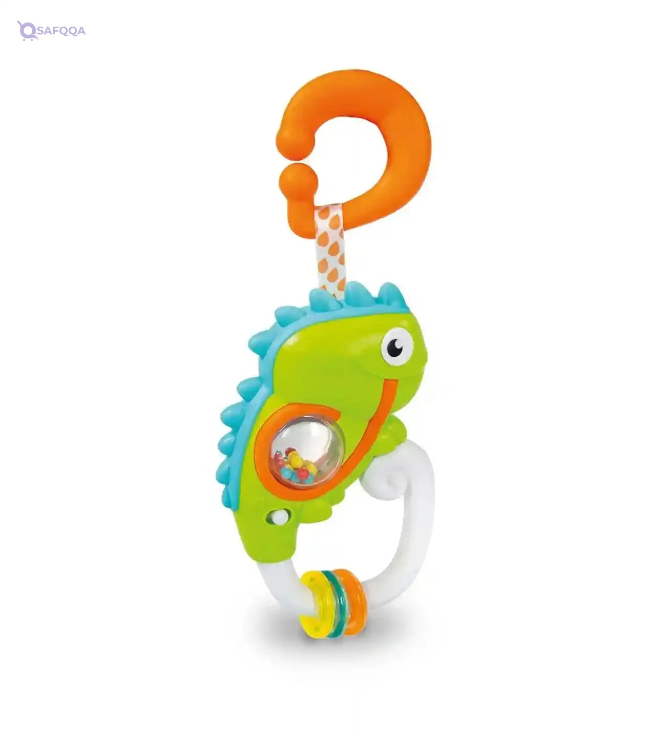 Clementoni Ba - 17332 - interactive chameleon rattle - early childhood game with melodies and sound boy toys, girl toys, birthday gift, Christmas gift, growth, fun, for kids. - Safqqa Egypt