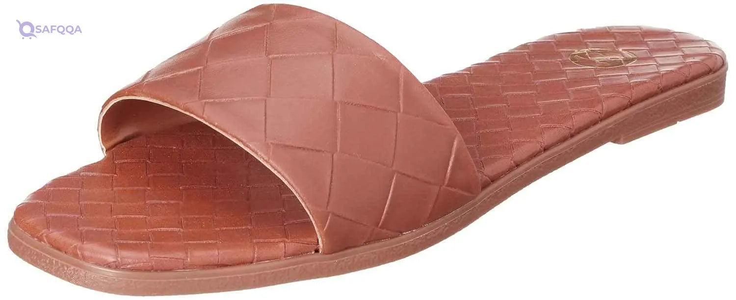 Club Aldo Square-Toe Basket-Weave Slide Slippers For Women - Safqqa Egypt