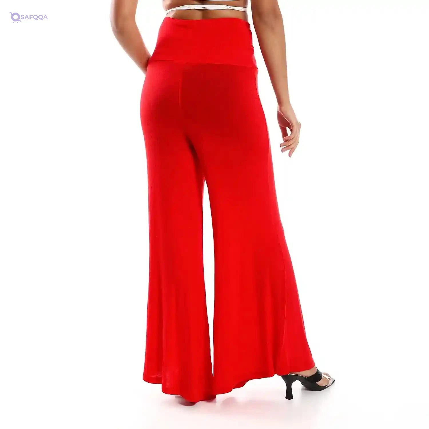 JAMILA Women Solid Pattern Flare Fit Pants PANTS - Safqqa Egypt