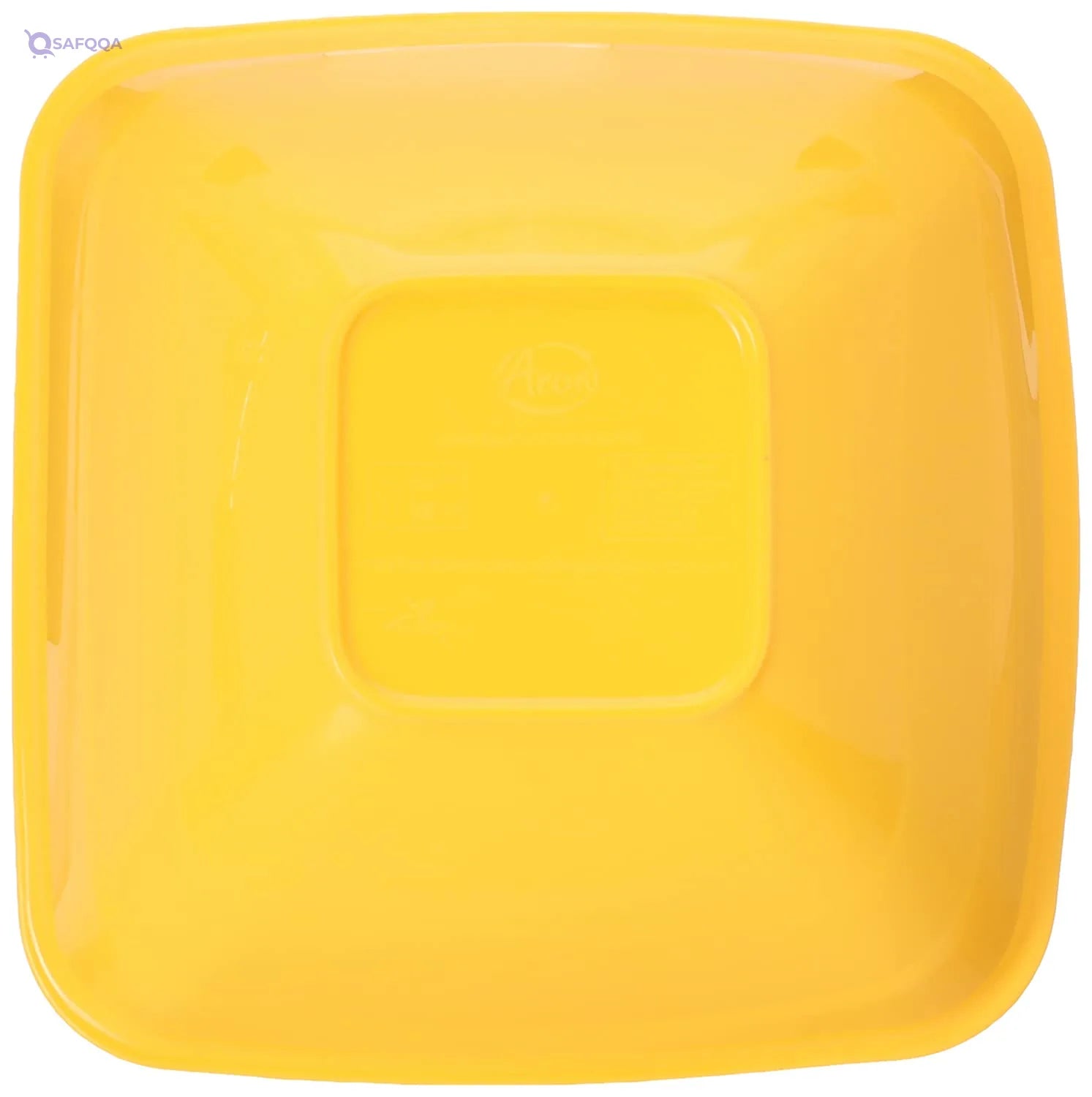 TITIZ Small Square Plastic Bowl , Yellow , 1.3 Liter - Safqqa
