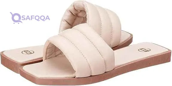 Club Aldo Square-Toe Quilted Strap Slide Slippers For Women - Safqqa Egypt