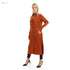 Jamila Women long sleeves soft satin buttoned shirt dress - Safqqa Egypt