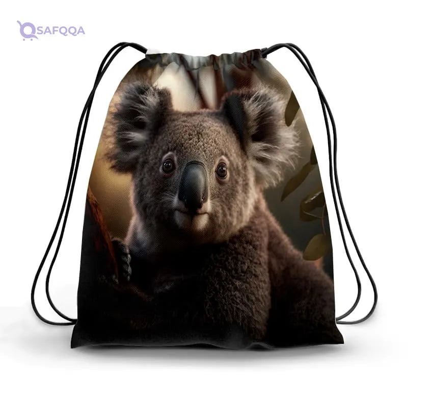 TAT DRAWSTRING BAG - 853, MultiColor, Large - Safqqa