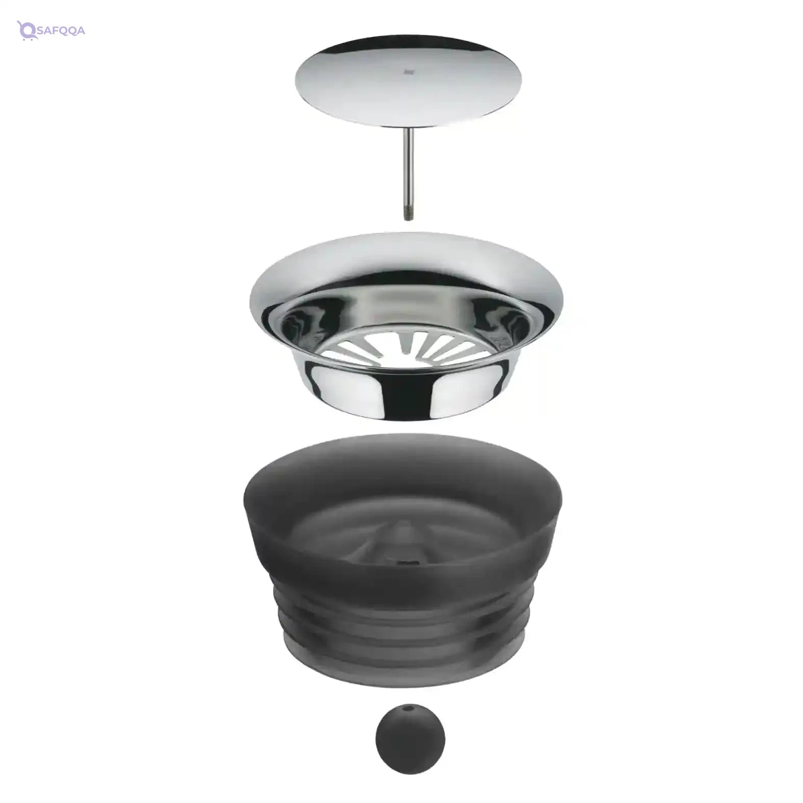 WMF Basic 1.5L Water Decanter – Elegant Glass & Cromargan Stainless Steel with Close-Up Stopper - Safqqa