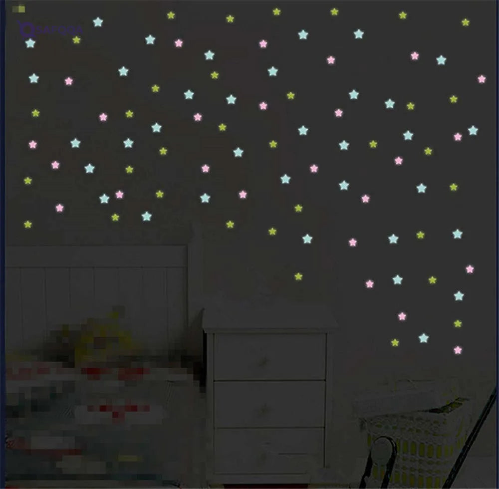 Senlinlv Luminous Star-Shaped Wall Stickers For Home Decoration - Safqqa