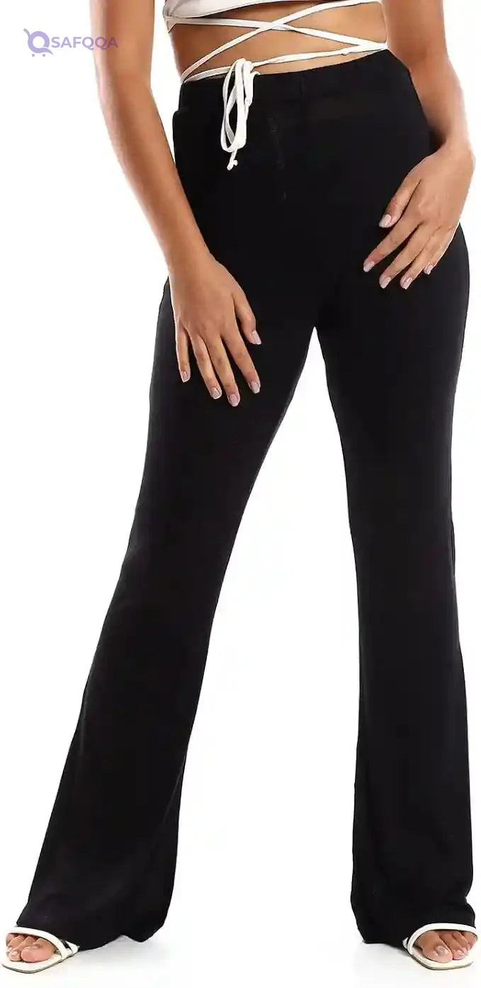 Jamila Women Flare Fit Solid Pants - Safqqa Egypt