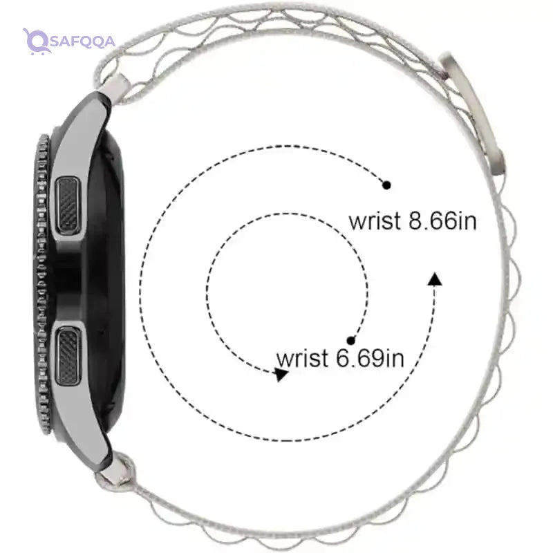 Generic MroTech 22mm Bands Galaxy Watch 46mm Bands,Gear S3 Watch Bands,Textile Nylon Stretch Bracelet Rugged Straps Replacement for Samsung Gear S3 Frontier/S3 Classic,Galaxy Watch 3 45mm Watch Bands - Safqqa