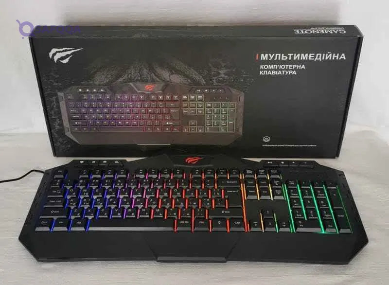 Havit Multi Function Backlit gaming keyboard - DAMAGE BOX - Safqqa Egypt