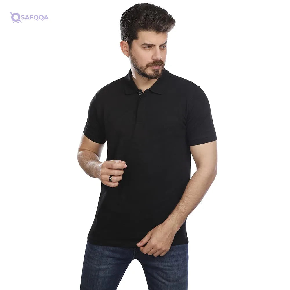COUP Polo Basic T-Shirt For Men,Short sleeves for relaxed and versatile wear. - Safqqa