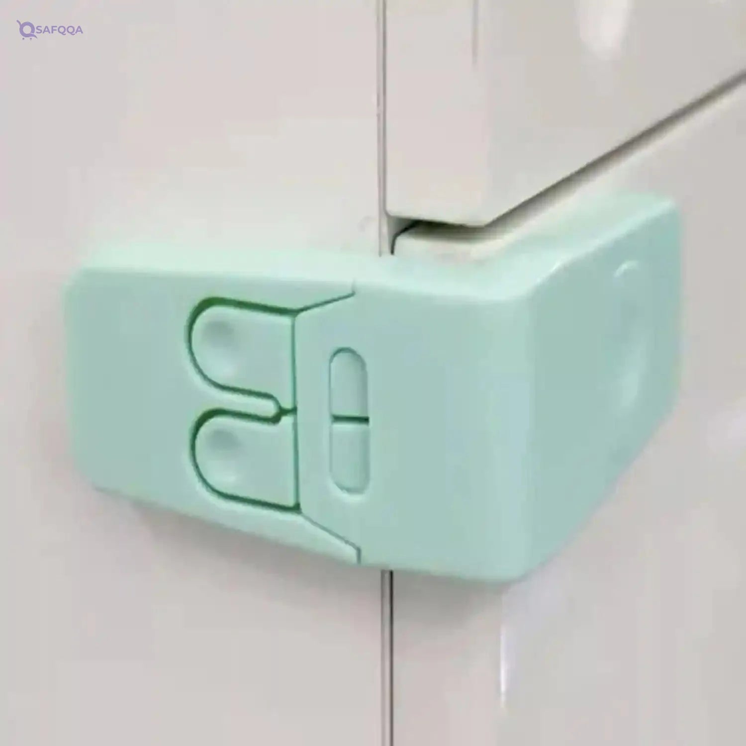 Child Safety Lock for Cabinet Plastic Adhesive for Drawer/Refrigerator/Cabinet/Door/Sliding Door | Child Safety Furniture Lock 5 Pack - Safqqa