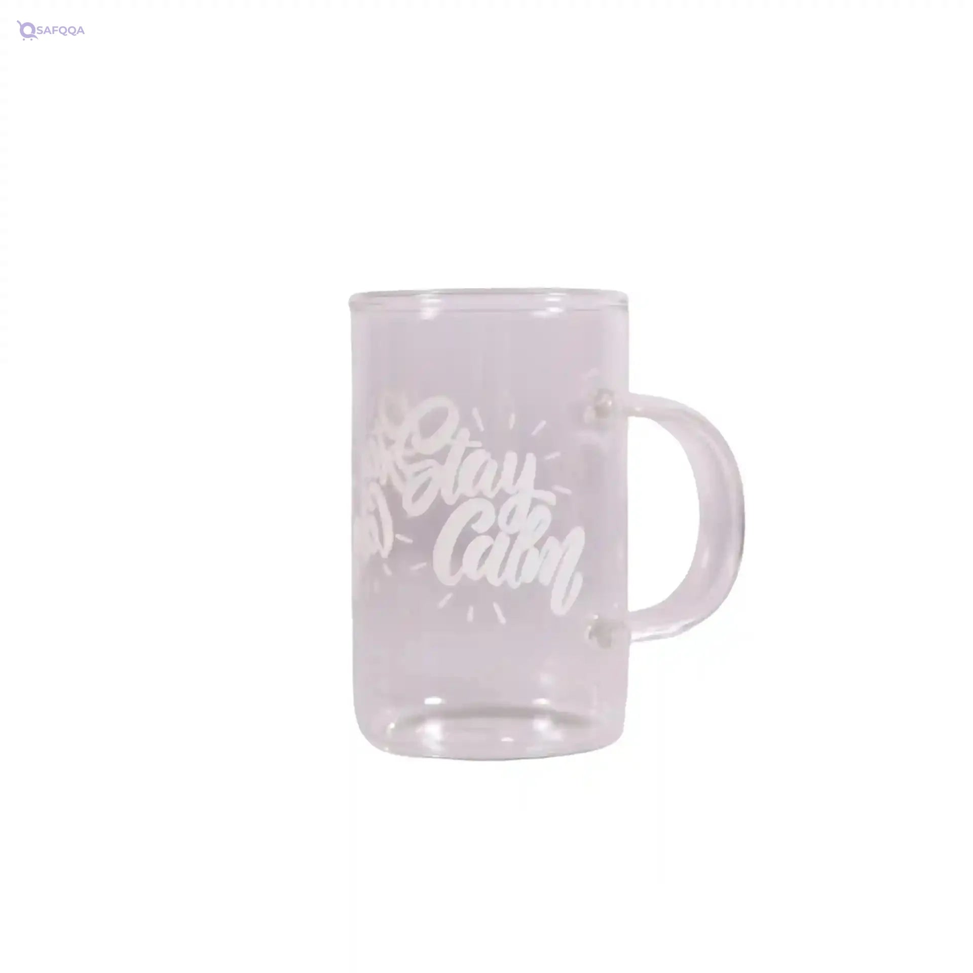 Herevin Decorated Print Glass Mug Set - 200 ml Capacity, Dishwasher Safe, Made in Turkey - Safqqa