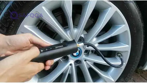 Norshire Portable Digital Mini Tire Inflator - Black - Safqqa