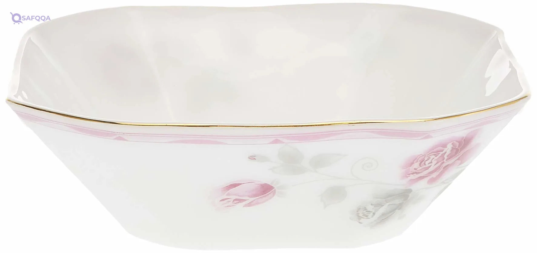 Flamingo Square Dinnerware Set – Opal Ware (1 Piece Missing) - Safqqa