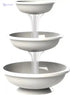Bama Bowls AP-62002 Fontana 3 Tiered Planter, White, Made In Italy - Safqqa Egypt