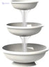 Bama Bowls AP-62002 Fontana 3 Tiered Planter, White, Made In Italy - Safqqa Egypt