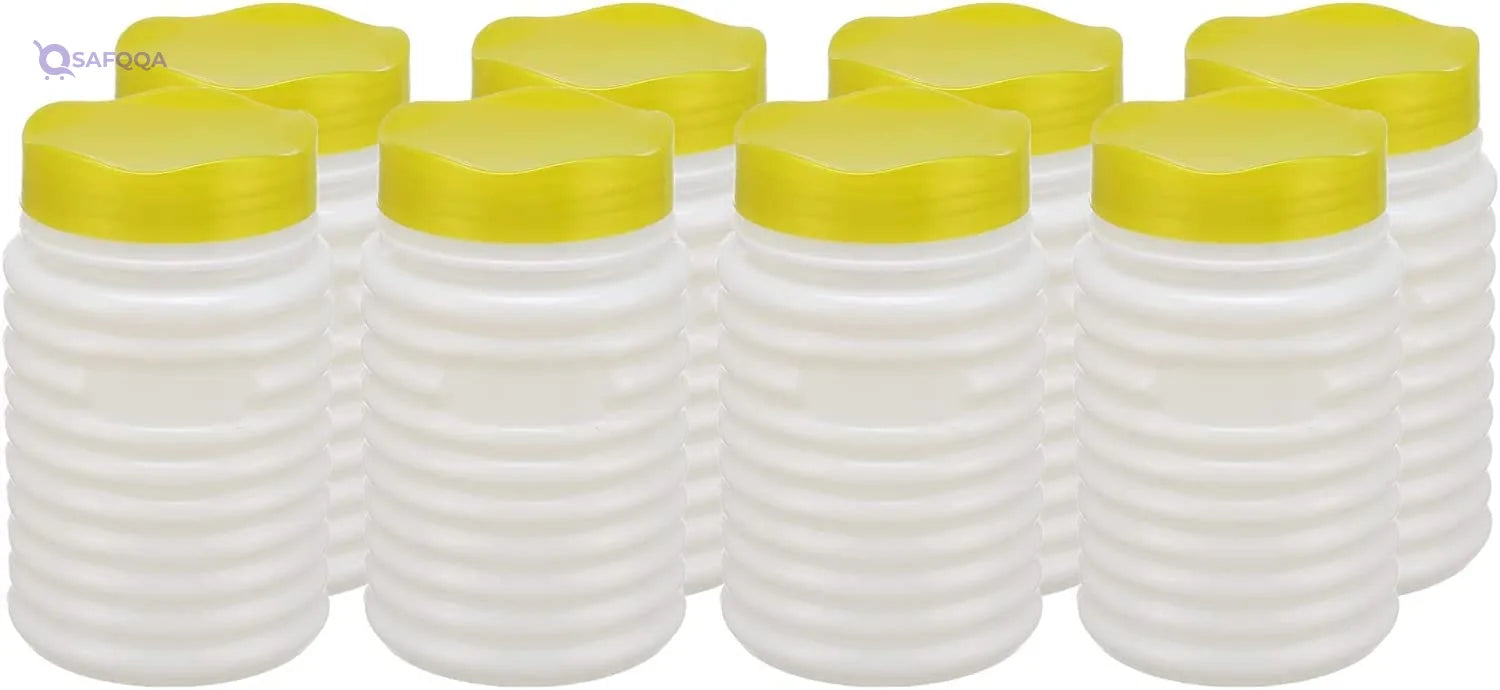 Winner plast Spice jar set ,8 pieces Made from durable, high-quality plastic - Safqqa