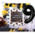 Foil Large Number Nine Shaped Balloon Can Fills With Air Or Helium High Quality Materials Specially Made For Birthday Party Decoration 87x56cm - Black - Safqqa