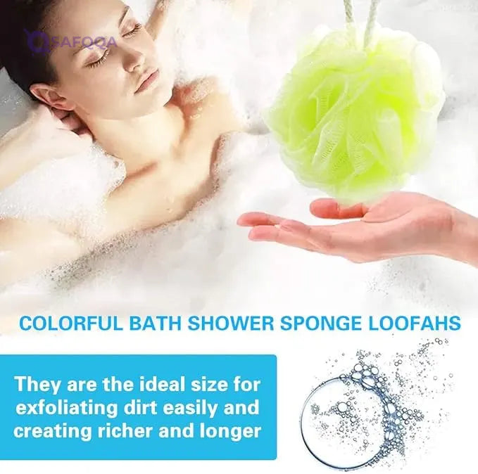 Generic Bath Loofah for Skin Cleaning - Comfortable and Soft Body • Helps create rich lather with body wash or soap - Safqqa